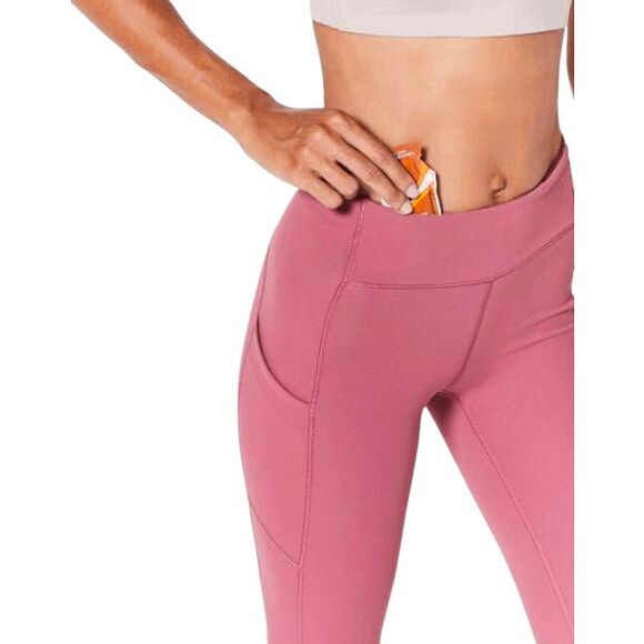 LULULEMON ATHLETICA Speed Up Crop (21') In Moss Rose Size 4 - Picture 2 of 7